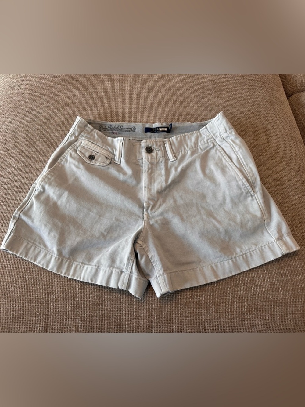 Ralph Lauren Blue Cream Women's Bermuda Shorts